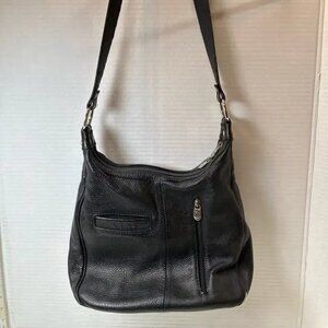 Valentina Black Leather Bag